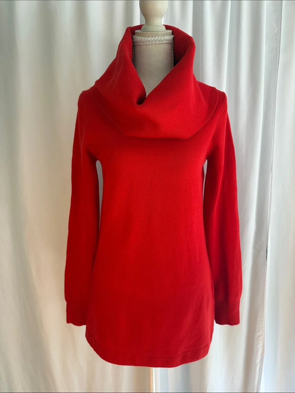French Connection Red Cowl Neck Sweater